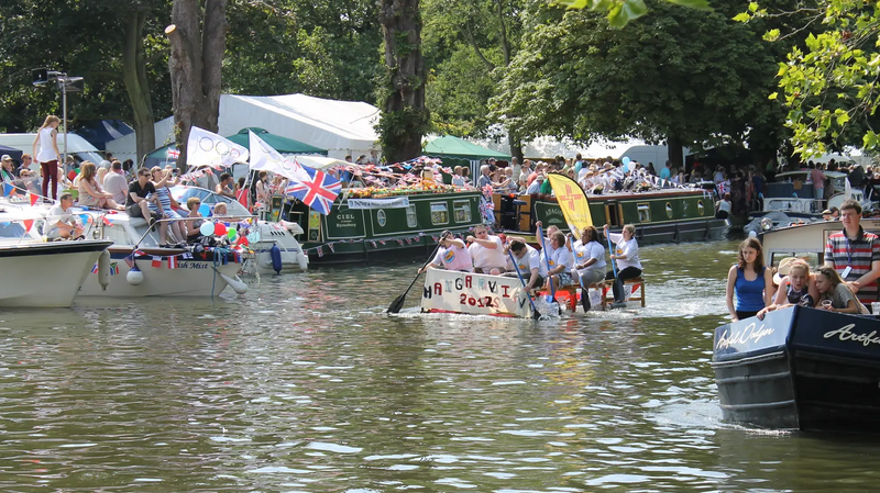 Raft Racing at Bedford River Festival